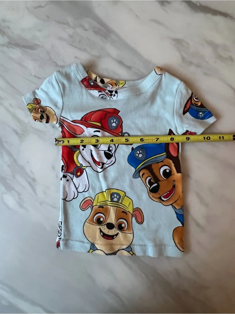 PAW Patrol Baby 2 Piece Pajama Set Shirt Pants 12M Blue 100% Cotton
